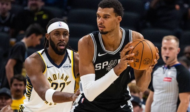 季前赛-文班27+11马瑟林31分 马刺轻取步行者