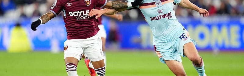 西汉姆联0-2布伦特福德 8轮仅积4分