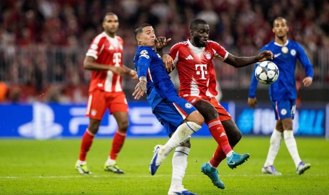 欧冠-凯恩双响蓝军后防多次失误送礼 拜仁3-1切尔西